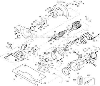 Part Location Diagram of 145315-01 DeWALT Shoe